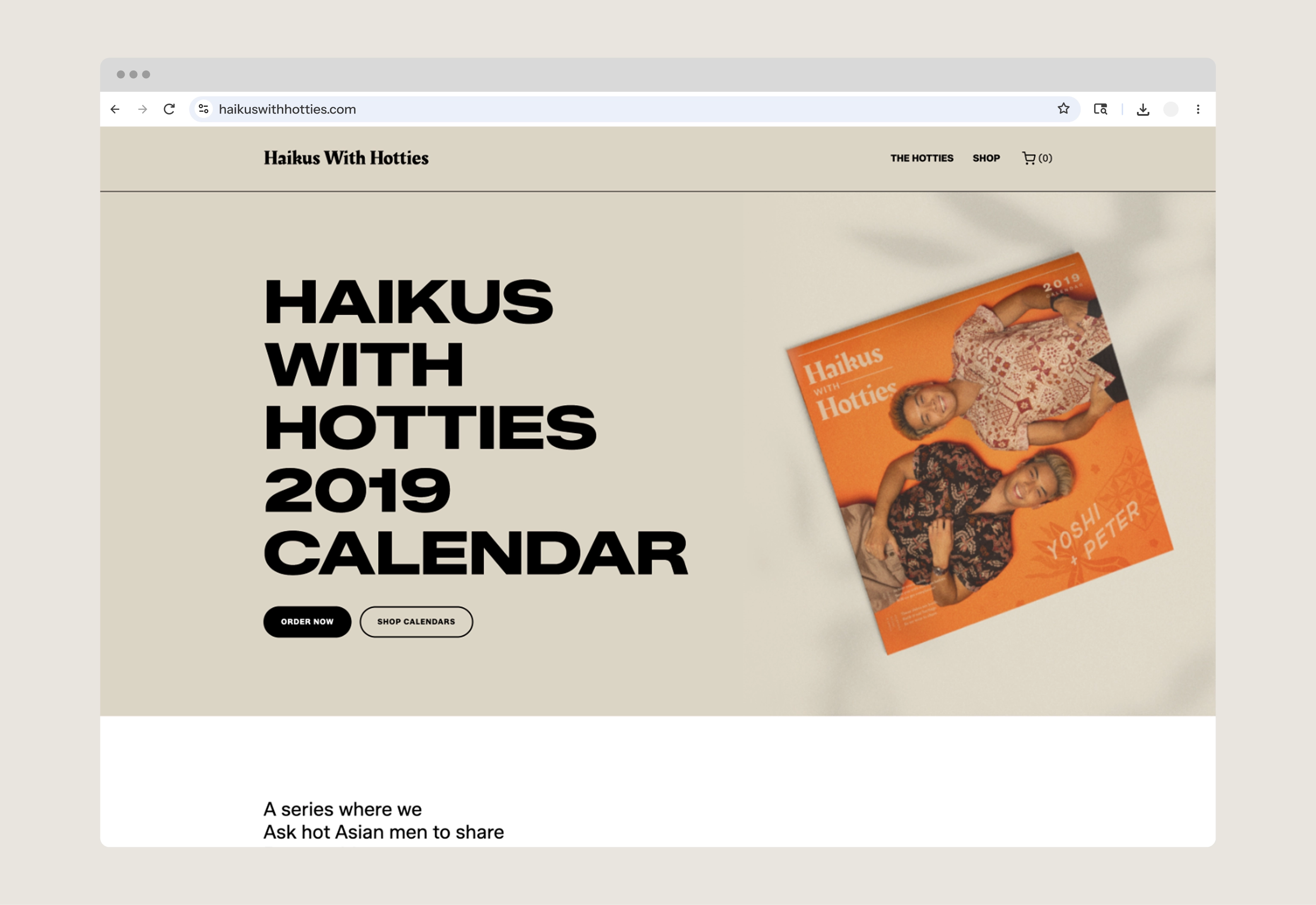 Haikus With Hotties | Amanda Lui