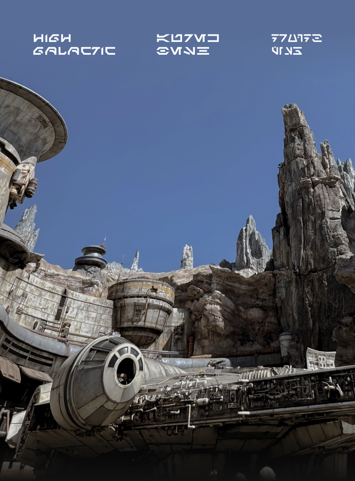 High Galactic and Aurebesh typefaces for Star Wars: Galaxy’s Edge