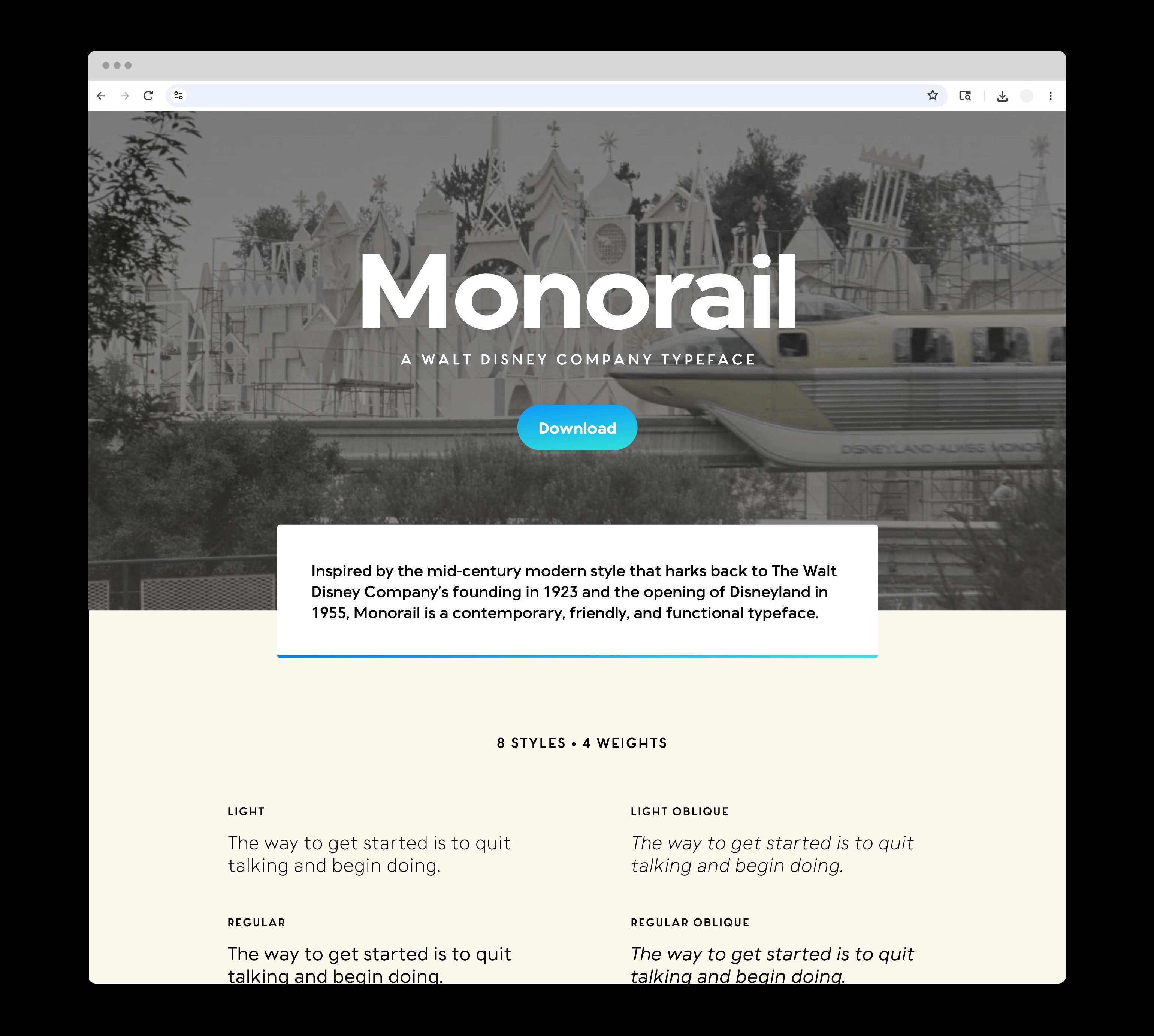 Monorail typeface | Amanda Lui