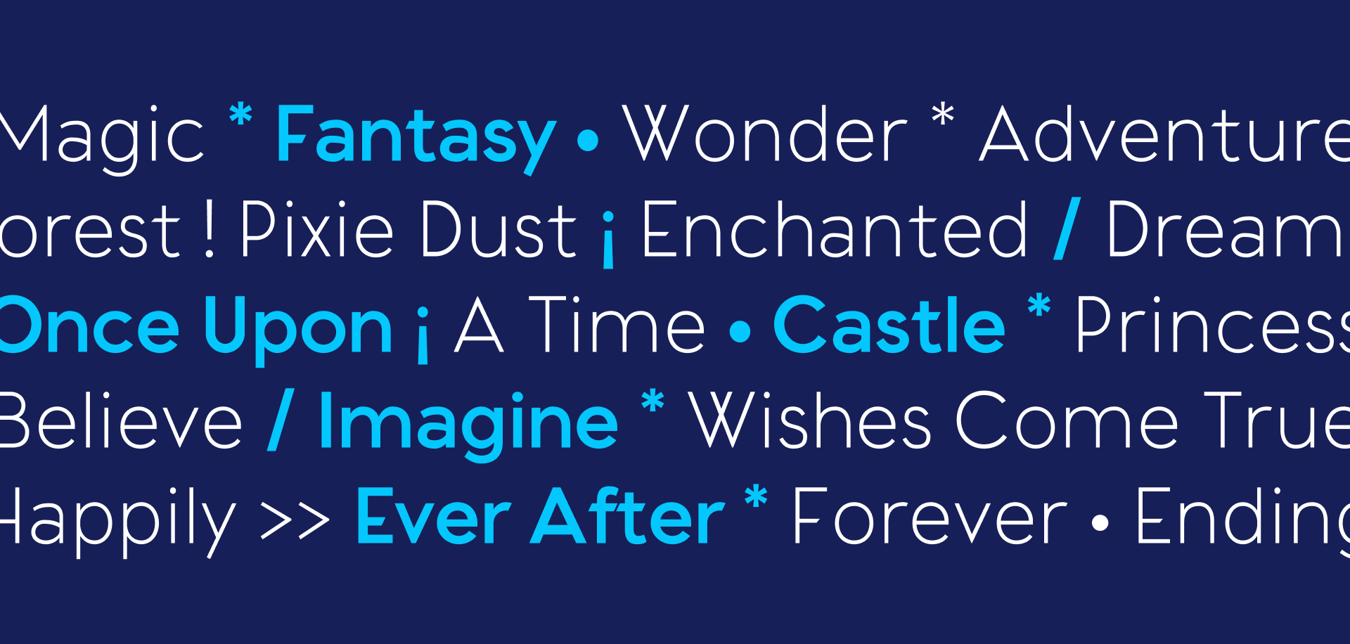 Walt Disney Imagineering Type Design | Amanda Lui